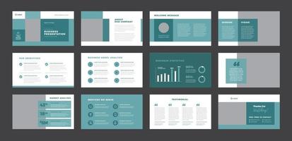 bedrijfspresentatie brochure gids ontwerp of pitch deck sales slider vector