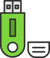 pendrive vector icoon ontwerp