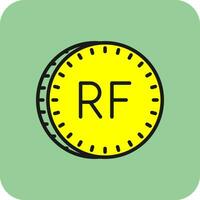 Maldivisch rufiyaa vector icoon ontwerp