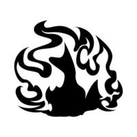 brand icoon vector set. vlam illustratie teken verzameling. brandwond symbool. heet logo.