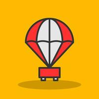 parachute vector icoon ontwerp