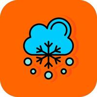 vallende sneeuw vector icoon ontwerp