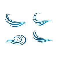 water wave logo afbeeldingen vector