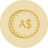 Australisch dollar vector icoon ontwerp