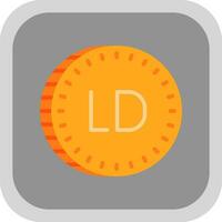 Libisch dinar vector icoon ontwerp