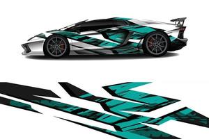 sport auto sticker wrap ontwerp vector