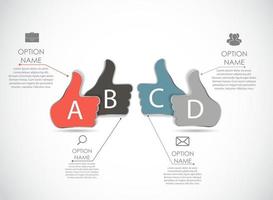 infographic sjablonen voor zakelijke vectorillustratie vector