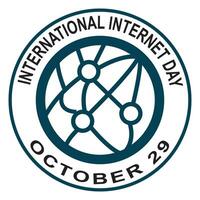 Internationale internet dag. Internationale internet dag vector illustratie concept achtergrond. internet dag creatief concept.