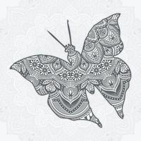 insectenmandalavector. vintage decoratieve elementen. vector