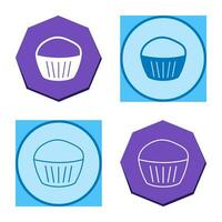 chocola muffin vector icoon