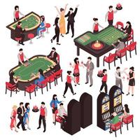 casino constructeur set vectorillustratie vector