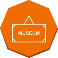 museum label vector icoon