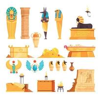 Egyptische graven instellen vectorillustratie vector