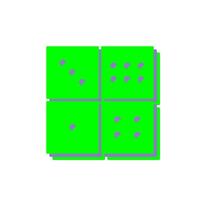 domino spel vector icoon