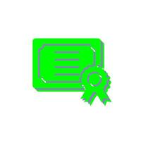 certificaat vector pictogram