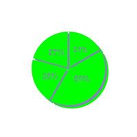 cirkeldiagram vector pictogram