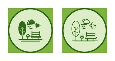 park vector pictogram