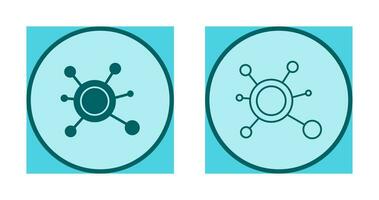 molecuul vector pictogram