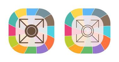 vectorpictogram uitvouwen vector