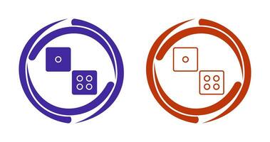 dobbelstenen vector icon