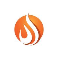 vuur vlam logo ontwerpen vuur logo sjabloon logo symbool icoon vector