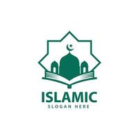 islamitische logo ontwerp vector, sjabloon pictogram illustratie. vector