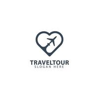 reizen tour logo sjabloon, ontwerp vectorillustratie. vector