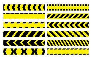 beperkende stop markering tape patroon naadloze lijn vector