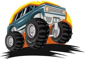 grote monstertruck off-road illustratie vector