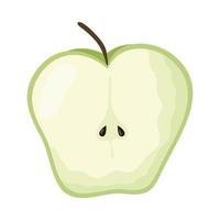 appel vers fruit gezond pictogram vector