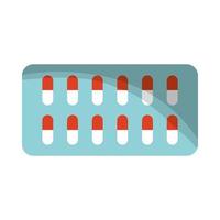 geneeskunde capsules drugs geïsoleerde icon vector