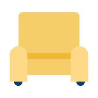 Sofa woonkamer forniture geïsoleerde pictogram vector