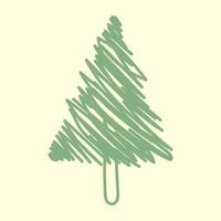 groenblijvende kerstboom vector