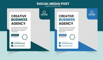 creatieve marketing social media postsjabloon vector