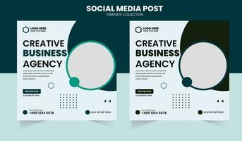 creatieve marketing social media postsjabloon vector