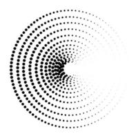 abstracte halftooncirkel vector