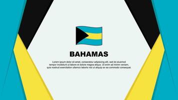 Bahamas vlag abstract achtergrond ontwerp sjabloon. Bahamas onafhankelijkheid dag banier tekenfilm vector illustratie. Bahamas achtergrond