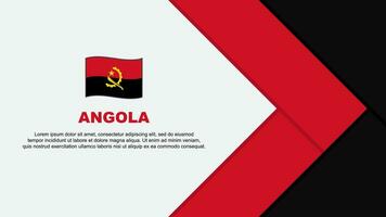 Angola vlag abstract achtergrond ontwerp sjabloon. Angola onafhankelijkheid dag banier tekenfilm vector illustratie. Angola tekenfilm