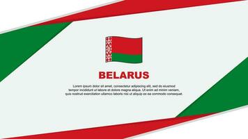 Wit-Rusland vlag abstract achtergrond ontwerp sjabloon. Wit-Rusland onafhankelijkheid dag banier tekenfilm vector illustratie. Wit-Rusland