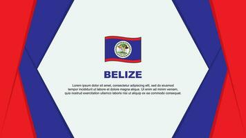 Belize vlag abstract achtergrond ontwerp sjabloon. Belize onafhankelijkheid dag banier tekenfilm vector illustratie. Belize achtergrond