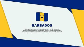 Barbados vlag abstract achtergrond ontwerp sjabloon. Barbados onafhankelijkheid dag banier tekenfilm vector illustratie. Barbados onafhankelijkheid dag