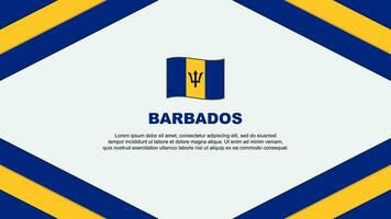 Barbados vlag abstract achtergrond ontwerp sjabloon. Barbados onafhankelijkheid dag banier tekenfilm vector illustratie. Barbados sjabloon