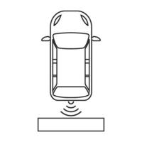 auto parkeren sensor signaal icoon vector