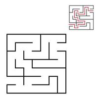 doolhof voor kinderen. puzzel voor kinderen. labyrint raadsel. vector