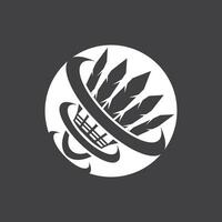badminton sport icoon en symbool vector sjabloon illustratie