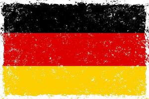 Duitsland vlag grunge verontrust stijl vector