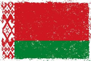Wit-Rusland vlag grunge verontrust stijl vector