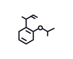 single lijn icoon van molecuul hoog kwaliteit vector illustratie voor ontwerp, web plaatsen, internet winkels, online boeken enz. bewerkbare beroerte in modieus vlak stijl geïsoleerd Aan wit achtergrond