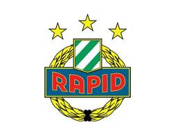 sk snel wien club logo symbool Oostenrijk liga Amerikaans voetbal abstract ontwerp vector illustratie