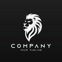 minimaal leeuw of tijger logo vector sjabloon